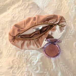 Zara Makeup Bag NEW with Highlighter Becca